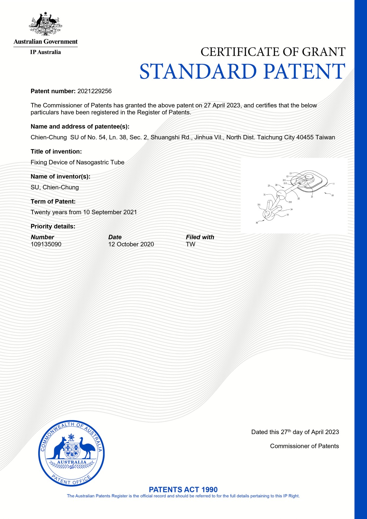 Australia Invention Patent Australia Invention Patent